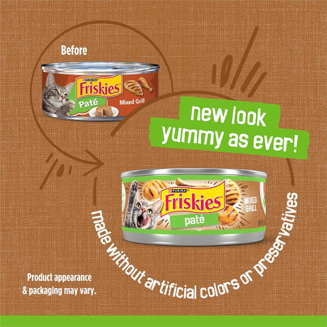 Purina Friskies Mixed Grill Pate Cat Wet Food 156g - Al Kabayel Discount CentrePurina Friskies Mixed Grill Pate Cat Wet Food 156gPet SuppliesPURINA FRISKIESAl Kabayel Discount Centre