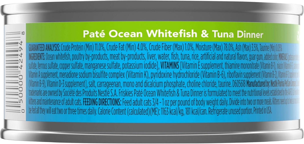 Purina - Friskies Pate Wet Cat Food, Ocean Whitefish & Tuna Dinner - 5.5 oz. Can, blue - Al Kabayel Discount CentrePurina - Friskies Pate Wet Cat Food, Ocean Whitefish & Tuna Dinner - 5.5 oz. Can, bluePet SuppliesPURINA FRISKIESAl Kabayel Discount Centre