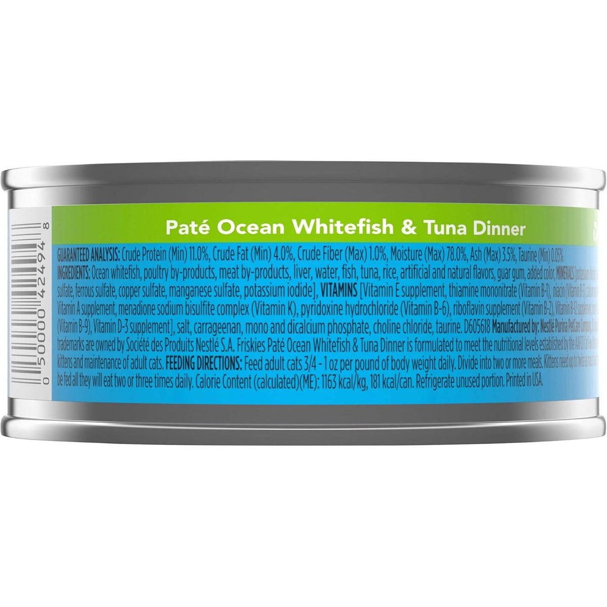 Purina - Friskies Pate Wet Cat Food, Ocean Whitefish & Tuna Dinner - 5.5 oz. Can, blue - Al Kabayel Discount CentrePurina - Friskies Pate Wet Cat Food, Ocean Whitefish & Tuna Dinner - 5.5 oz. Can, bluePet SuppliesPURINA FRISKIESAl Kabayel Discount Centre