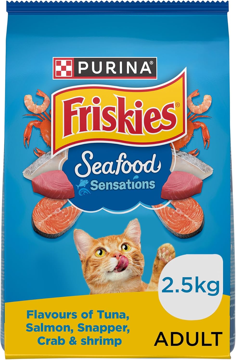 Purina Friskies Seafood Sensations Cat Dry Food - 2.5KG - Al Kabayel Discount CentrePurina Friskies Seafood Sensations Cat Dry Food - 2.5KGPet SuppliesPURINA FRISKIESAl Kabayel Discount Centre
