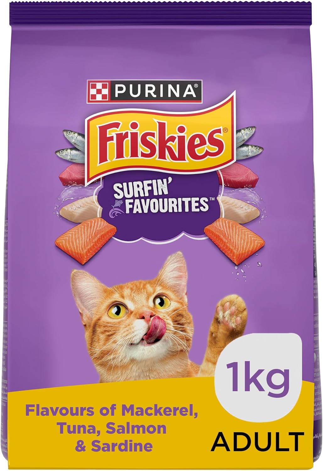 Purina Friskies Surfin Favourites Cat Dry Food - 1KG - Al Kabayel Discount CentrePurina Friskies Surfin Favourites Cat Dry Food - 1KGPet SuppliesPURINA FRISKIESAl Kabayel Discount Centre