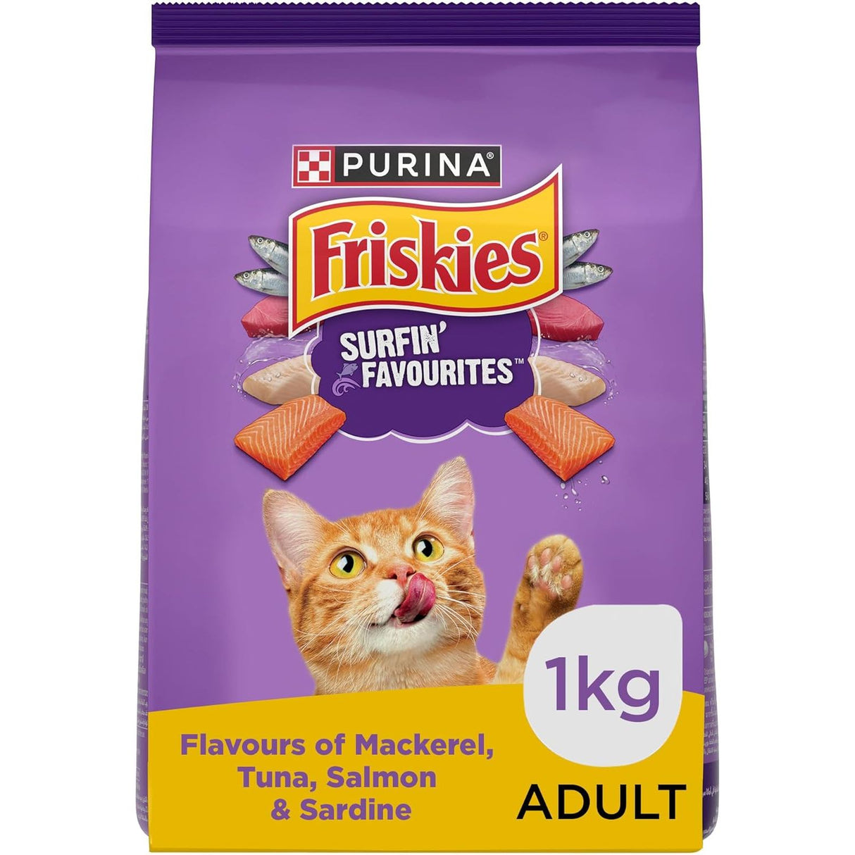 Purina Friskies Surfin Favourites Cat Dry Food - 1KG - Al Kabayel Discount CentrePurina Friskies Surfin Favourites Cat Dry Food - 1KGPet SuppliesPURINA FRISKIESAl Kabayel Discount Centre