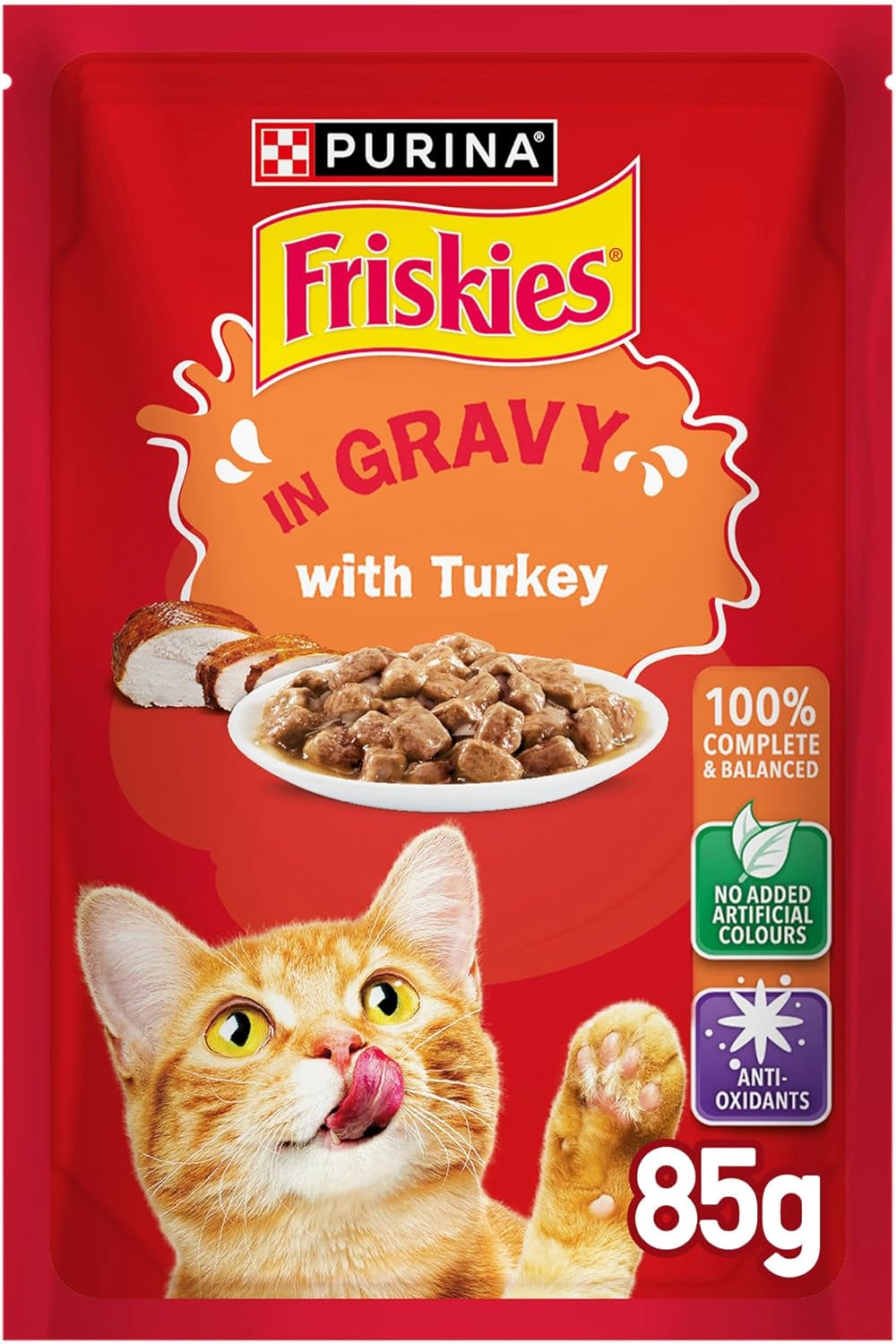 Purina Friskies Turkey in Gravy Adult Cat Wet Food 85g - Al Kabayel Discount CentrePurina Friskies Turkey in Gravy Adult Cat Wet Food 85gPet SuppliesPURINA FRISKIESAl Kabayel Discount Centre