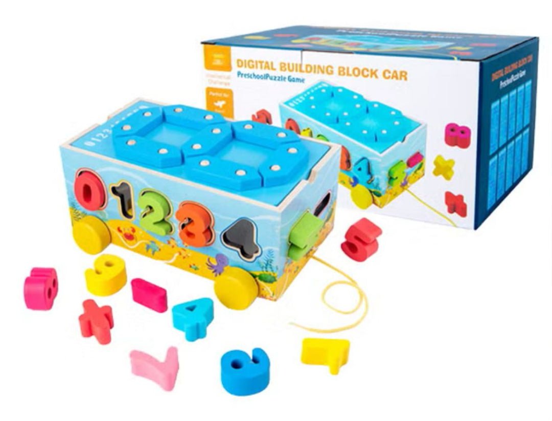 Qiyi Wooden Digital Building Block Car Playset, Pre - School Puzzle Game, an Intellectual Challenge - Al Kabayel Discount CentreQiyi Wooden Digital Building Block Car Playset, Pre - School Puzzle Game, an Intellectual ChallengeEducational ToysQIYIAl Kabayel Discount Centre