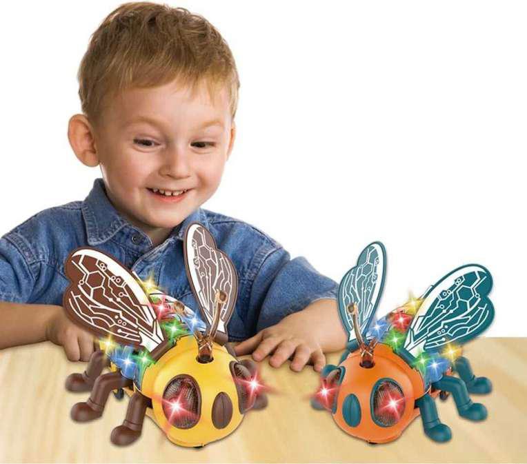 Quan Xin Battery Opperated Electric Bee, Light & Sound Toy for Children, Multicolour - Al Kabayel Discount CentreQuan Xin Battery Opperated Electric Bee, Light & Sound Toy for Children, MulticolourRC Figures & RobotsQUANG XINAl Kabayel Discount Centre