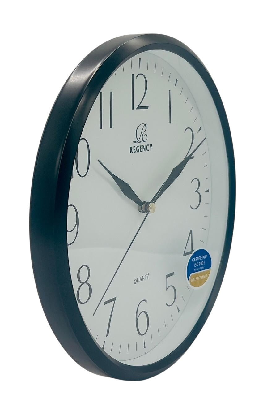 QUARTZ Regency Analog Wall Clock 25cm, Black, RW8480 - Al Kabayel Discount CentreQUARTZ Regency Analog Wall Clock 25cm, Black, RW8480Wall ClocksQUARTZAl Kabayel Discount Centre