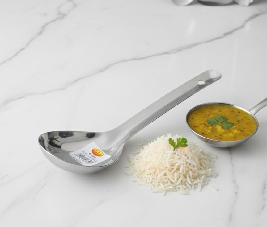 RAJ Extra - Large Stainless Steel Serving Spoon – Deep Float Design for Soups, Curries & Stews - Al Kabayel Discount CentreRAJ Extra - Large Stainless Steel Serving Spoon – Deep Float Design for Soups, Curries & StewsKitchen Utensils & GadgetsRAJAl Kabayel Discount Centre