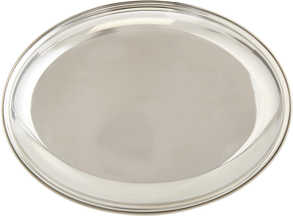Raj Oval Stainless Steel Deep Serving Plate Silver ODP003 Soup Plate Salad Plate Dessert Plate - 22.5CM - Al Kabayel Discount CentreRaj Oval Stainless Steel Deep Serving Plate Silver ODP003 Soup Plate Salad Plate Dessert Plate - 22.5CMPlatesRAJAl Kabayel Discount Centre