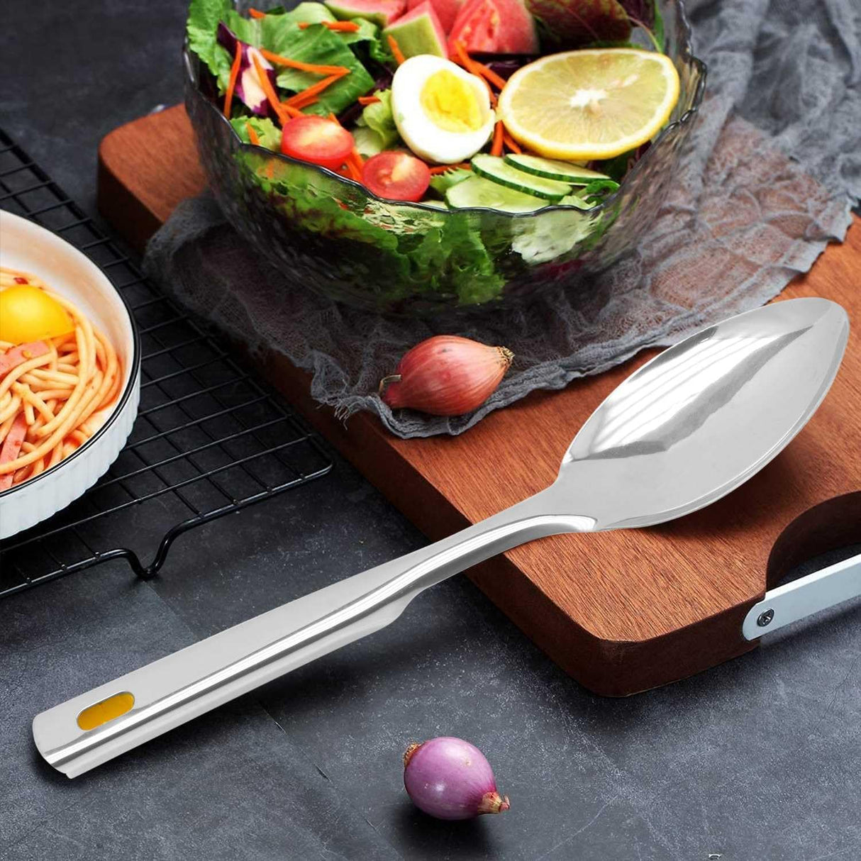 Raj Stainless Steel Basting Spoon, 26 cm, VPB001, Curry Server, Soup Server, Milk Laddle, Serving Spoon - Al Kabayel Discount CentreRaj Stainless Steel Basting Spoon, 26 cm, VPB001, Curry Server, Soup Server, Milk Laddle, Serving Spooncookware accessoriesRAJAl Kabayel Discount Centre