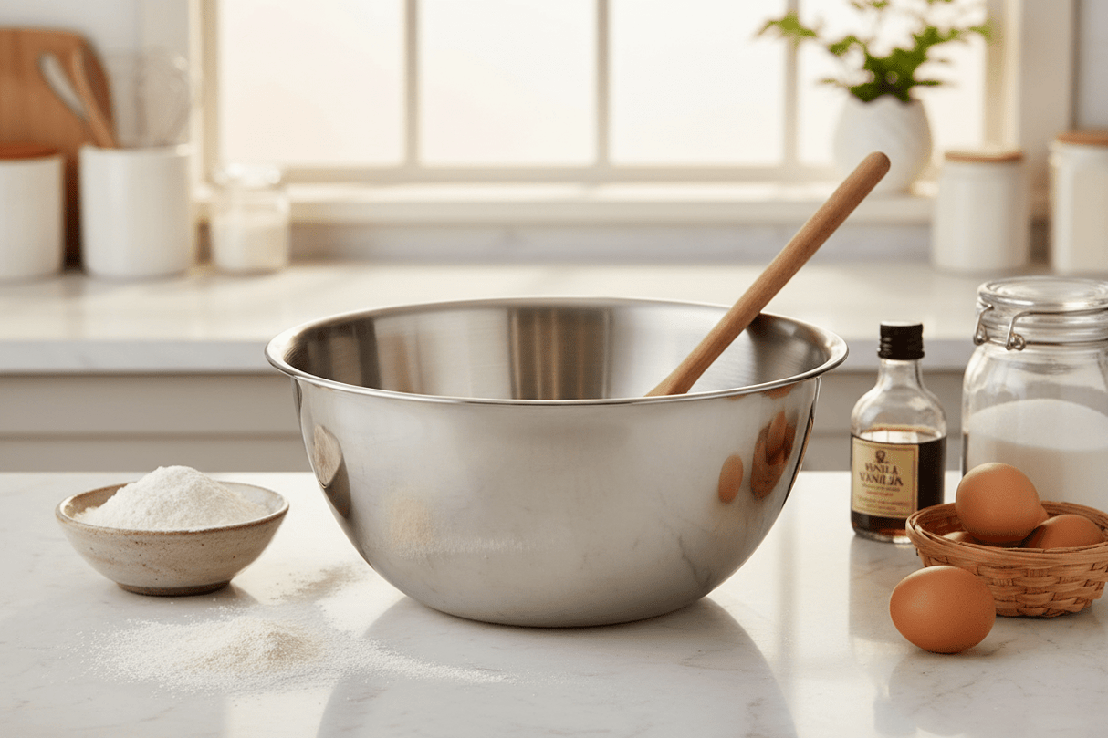 Raj Stainless Steel Mixing Bowl | 8 Liters | Silver | MB0008 - Al Kabayel Discount CentreRaj Stainless Steel Mixing Bowl | 8 Liters | Silver | MB0008BowlsRAJAl Kabayel Discount Centre