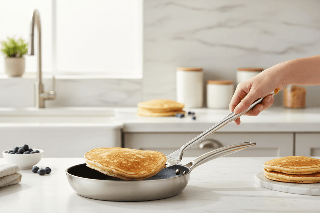 Raj Stainless Steel Queen Slotted Turner 36 cm VQST01 – Pancake & Omelette Flipper - Al Kabayel Discount CentreRaj Stainless Steel Queen Slotted Turner 36 cm VQST01 – Pancake & Omelette FlipperTurner SpatulaRAJAl Kabayel Discount Centre