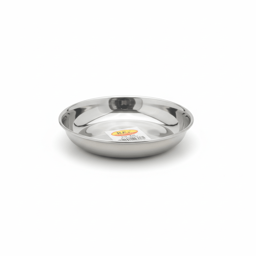 Raj Stainless Steel Small Serving Plate – 12 cm - Al Kabayel Discount CentreRaj Stainless Steel Small Serving Plate – 12 cmPlatesRAJAl Kabayel Discount Centre