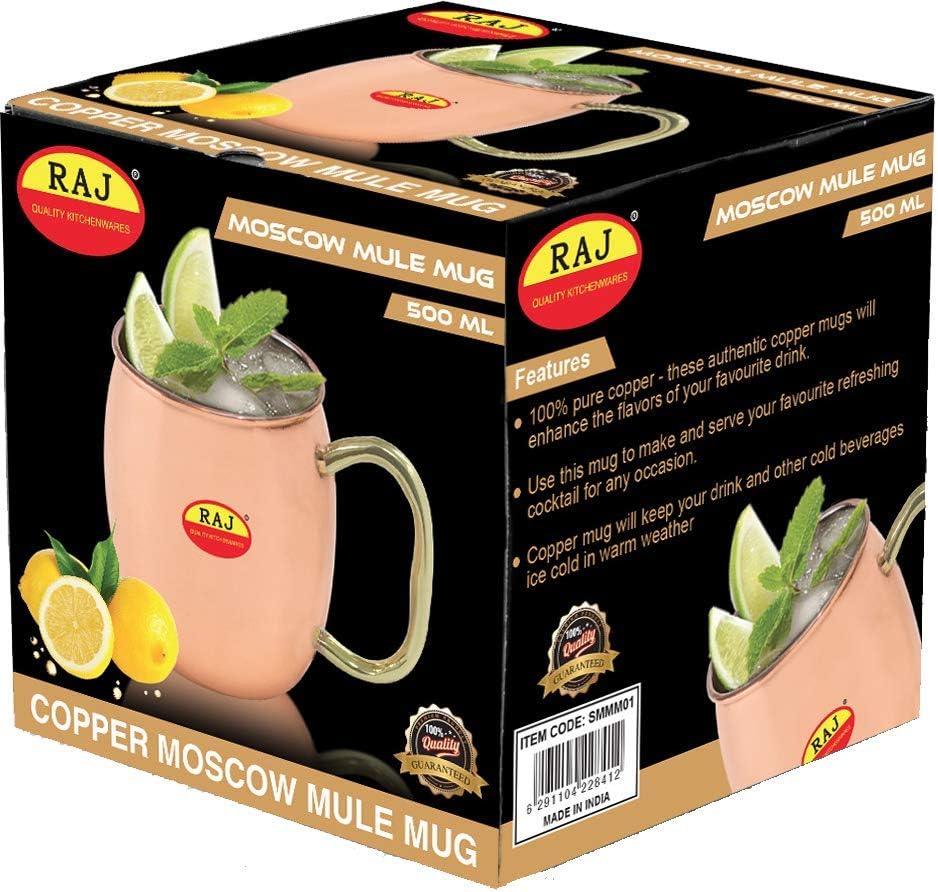 Raj Steel Copper Plated Moscow Mule Mug SMMM01 Cocktail Mug Barware Juice Mug - 500ML - Al Kabayel Discount CentreRaj Steel Copper Plated Moscow Mule Mug SMMM01 Cocktail Mug Barware Juice Mug - 500MLMugsRAJAl Kabayel Discount Centre