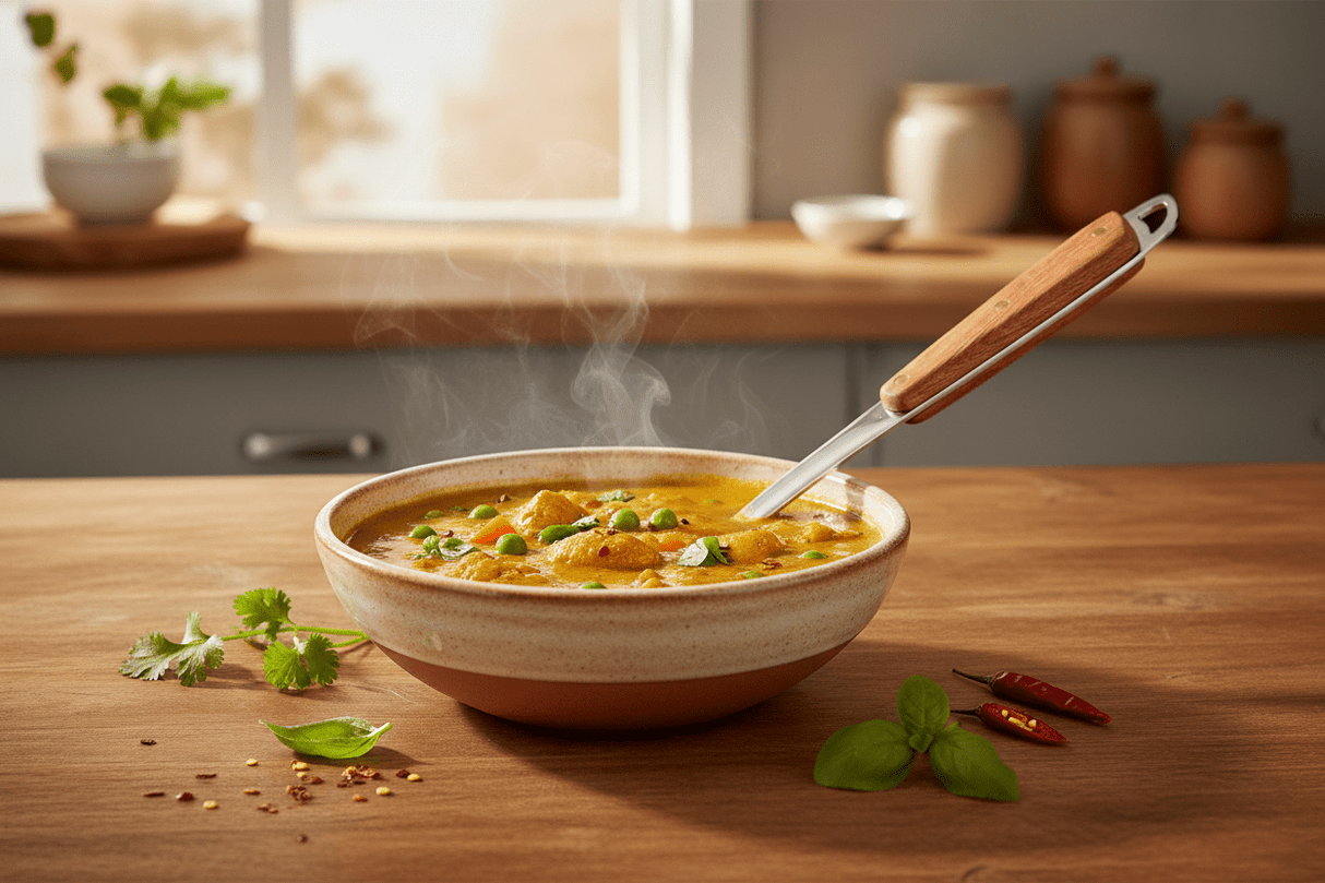 Raj Wooden Handle Ladle 35 cm RNW002 – Curry, Rice & Multi - Use Serving Spoon - Al Kabayel Discount CentreRaj Wooden Handle Ladle 35 cm RNW002 – Curry, Rice & Multi - Use Serving SpoonLadle SpoonRAJAl Kabayel Discount Centre