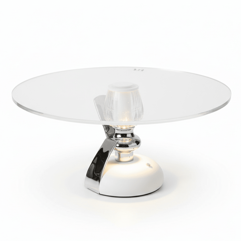 RAZ Premium Illuminated Acrylic Cake Stand with Metal Pedestal Base – LED Light Display for Cakes & Desserts 35×20 cm - Al Kabayel Discount CentreRAZ Premium Illuminated Acrylic Cake Stand with Metal Pedestal Base – LED Light Display for Cakes & Desserts 35×20 cmServing TraysRAZAl Kabayel Discount Centre