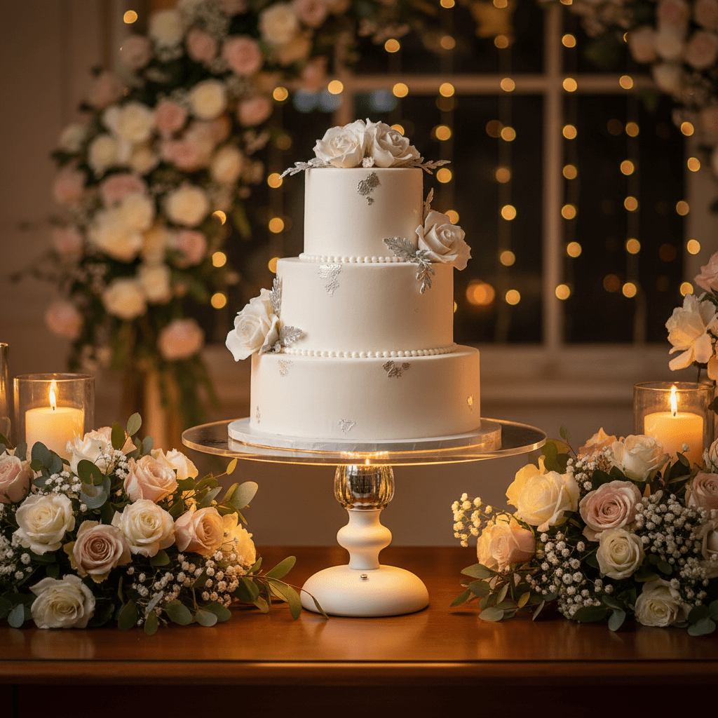RAZ Premium Illuminated Acrylic Cake Stand with Metal Pedestal Base – LED Light Display for Cakes & Desserts 35×20 cm - Al Kabayel Discount CentreRAZ Premium Illuminated Acrylic Cake Stand with Metal Pedestal Base – LED Light Display for Cakes & Desserts 35×20 cmServing TraysRAZAl Kabayel Discount Centre