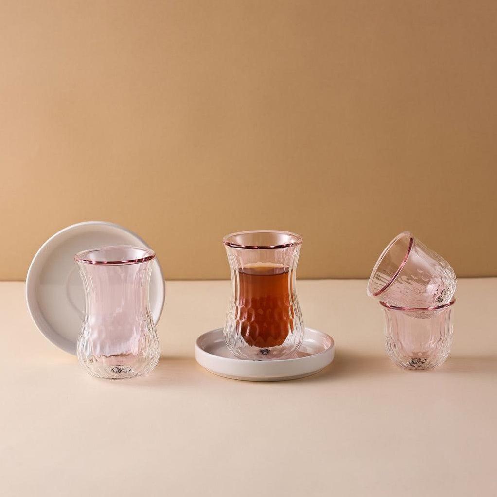 RAZ Yasmeen 18pcs Tea Set Pink(6pc Cava Cup 90ml, 6pcs Cup 130ml, 6pcs Saucer) - Al Kabayel Discount CentreRAZ Yasmeen 18pcs Tea Set Pink(6pc Cava Cup 90ml, 6pcs Cup 130ml, 6pcs Saucer)Tea SetsRAZAl Kabayel Discount Centre