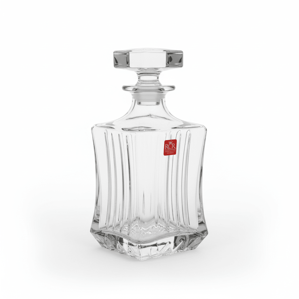RCR Cristalleria Italiana Crystal Glass Decanter | 750ml | Luxury Cut Crystal with Stopper - Al Kabayel Discount CentreRCR Cristalleria Italiana Crystal Glass Decanter | 750ml | Luxury Cut Crystal with StopperJugsRCRAl Kabayel Discount Centre