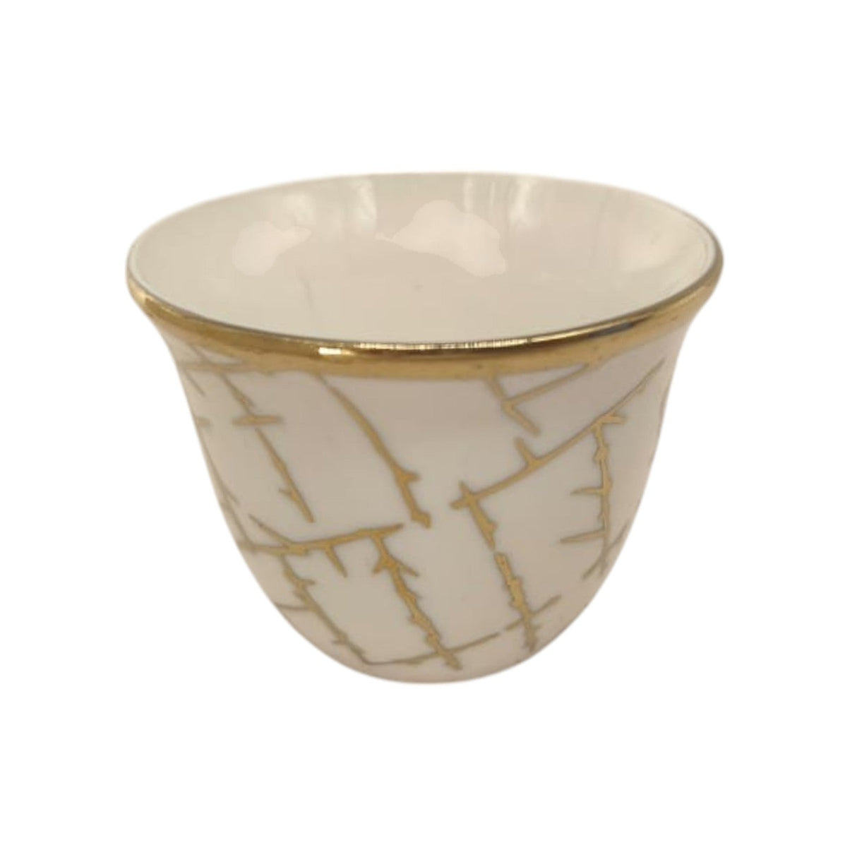 Red Cherry Ceramic Cawa Cup for Tea Coffee Perfect for Home Office Coffee Shops Set of 12Pcs(80ML) - White&Gold - Al Kabayel Discount CentreRed Cherry Ceramic Cawa Cup for Tea Coffee Perfect for Home Office Coffee Shops Set of 12Pcs(80ML) - White&GoldTea CupsRED CHERRYAl Kabayel Discount Centre