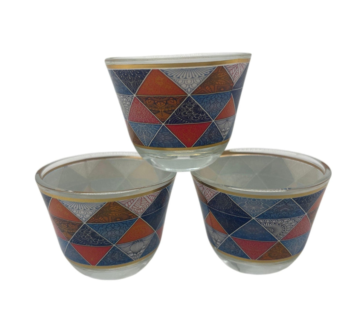 REDCHERRY Elegent Printed Design Glass Cawa Cup 3pcs 80ml, Multicolour - Al Kabayel Discount CentreREDCHERRY Elegent Printed Design Glass Cawa Cup 3pcs 80ml, MulticolourTea CupsREDCHERRYAl Kabayel Discount Centre