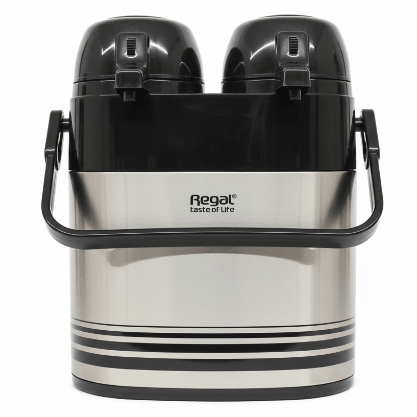 Regal Twin Air Pot SS Thermal Dispenser 1+1 Ltr - Al Kabayel Discount CentreRegal Twin Air Pot SS Thermal Dispenser 1+1 LtrThermosREGALAl Kabayel Discount Centre