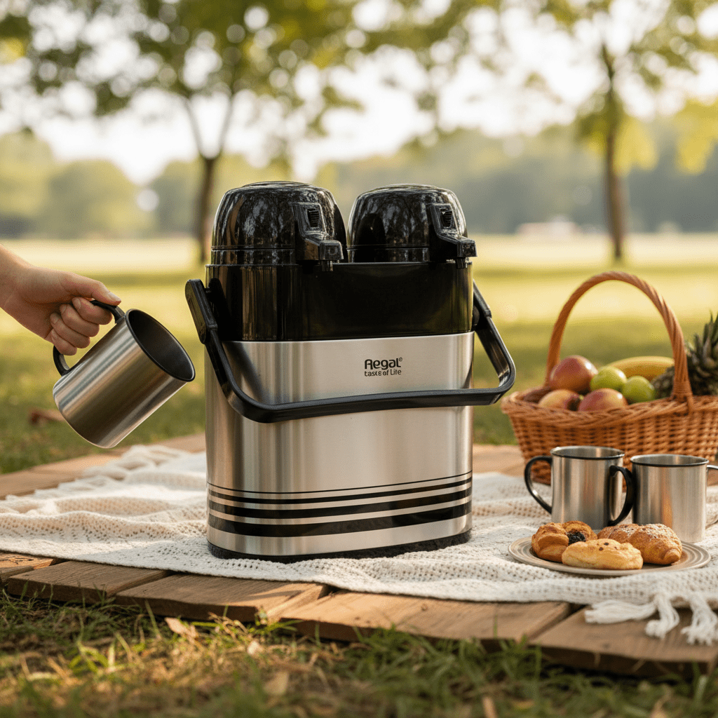 Regal Twin Air Pot SS Thermal Dispenser 1+1 Ltr - Al Kabayel Discount CentreRegal Twin Air Pot SS Thermal Dispenser 1+1 LtrThermosREGALAl Kabayel Discount Centre