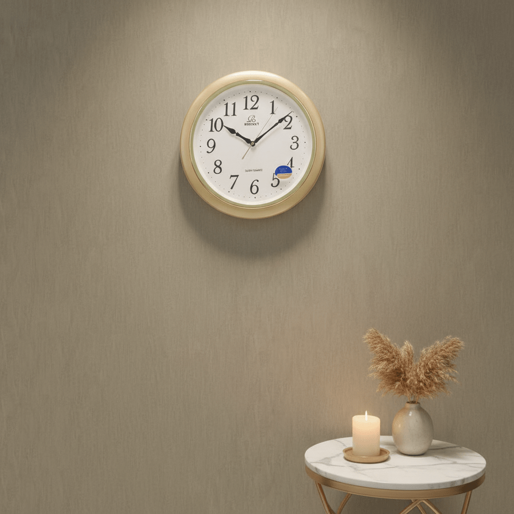 Regency Silent Quartz Wall Clock 33cm | Soft Gold Frame | Elegant Home Décor | RW885 - Al Kabayel Discount CentreRegency Silent Quartz Wall Clock 33cm | Soft Gold Frame | Elegant Home Décor | RW885Wall ClocksREGENCYAl Kabayel Discount Centre