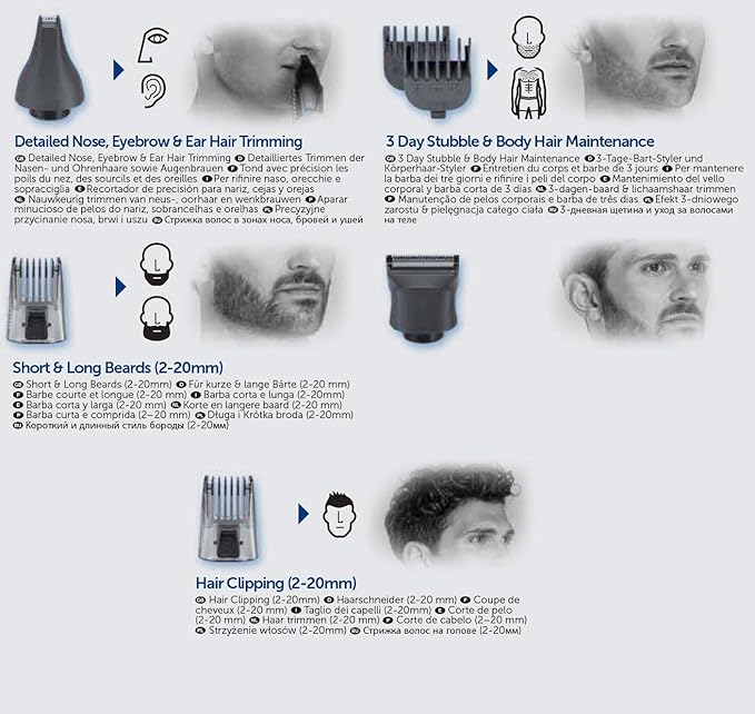 REMINGTON Hair Clipper, G2 Graphite Series with 5 Attachments, 10 All Over Grooming Styles - Al Kabayel Discount CentreREMINGTON Hair Clipper, G2 Graphite Series with 5 Attachments, 10 All Over Grooming StylesPersonal Care & Styling ToolsREMINGTONAl Kabayel Discount Centre