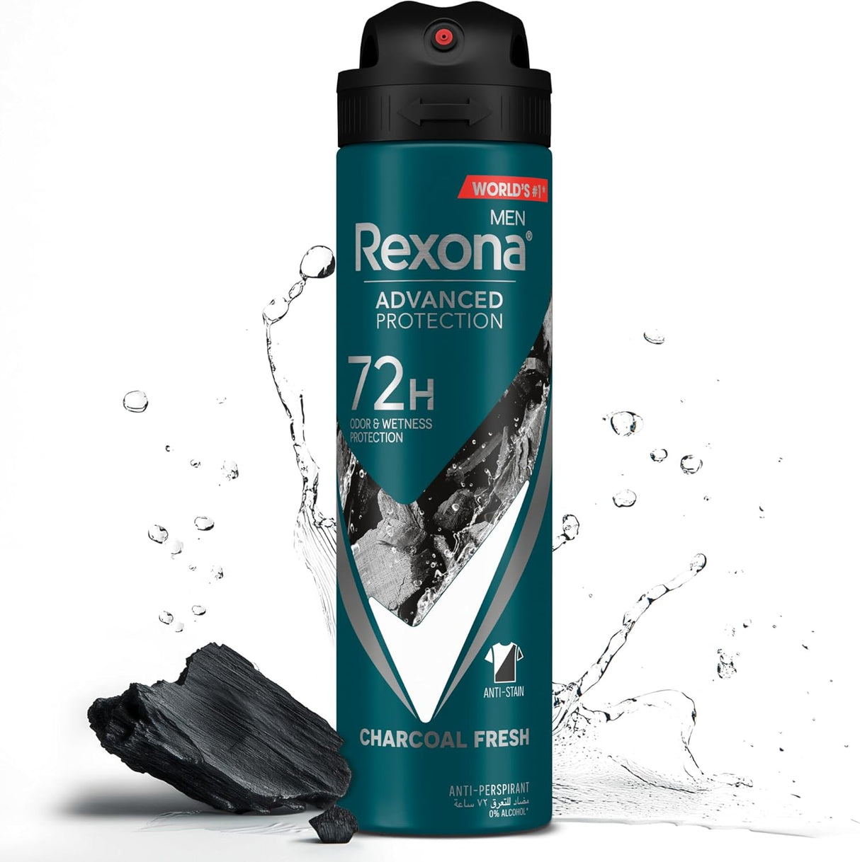Rexona Men Antiperspirant Deodorant Spray, 72 hour sweat & odor protection, Charcoal Fresh, with MotionSense technology - 150ML - Al Kabayel Discount CentreRexona Men Antiperspirant Deodorant Spray, 72 hour sweat & odor protection, Charcoal Fresh, with MotionSense technology - 150MLBody Mists & SpraysREXONAAl Kabayel Discount Centre