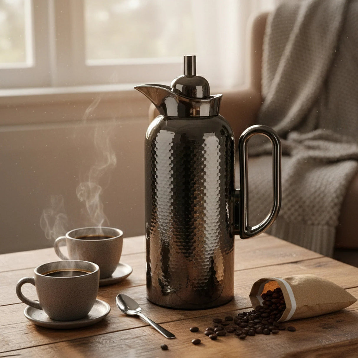 Ripple Insulated Vacuum Flask, 1 Liter, Nickel Black Color - Al Kabayel Discount CentreRipple Insulated Vacuum Flask, 1 Liter, Nickel Black ColorThermosRIPPLEAl Kabayel Discount Centre