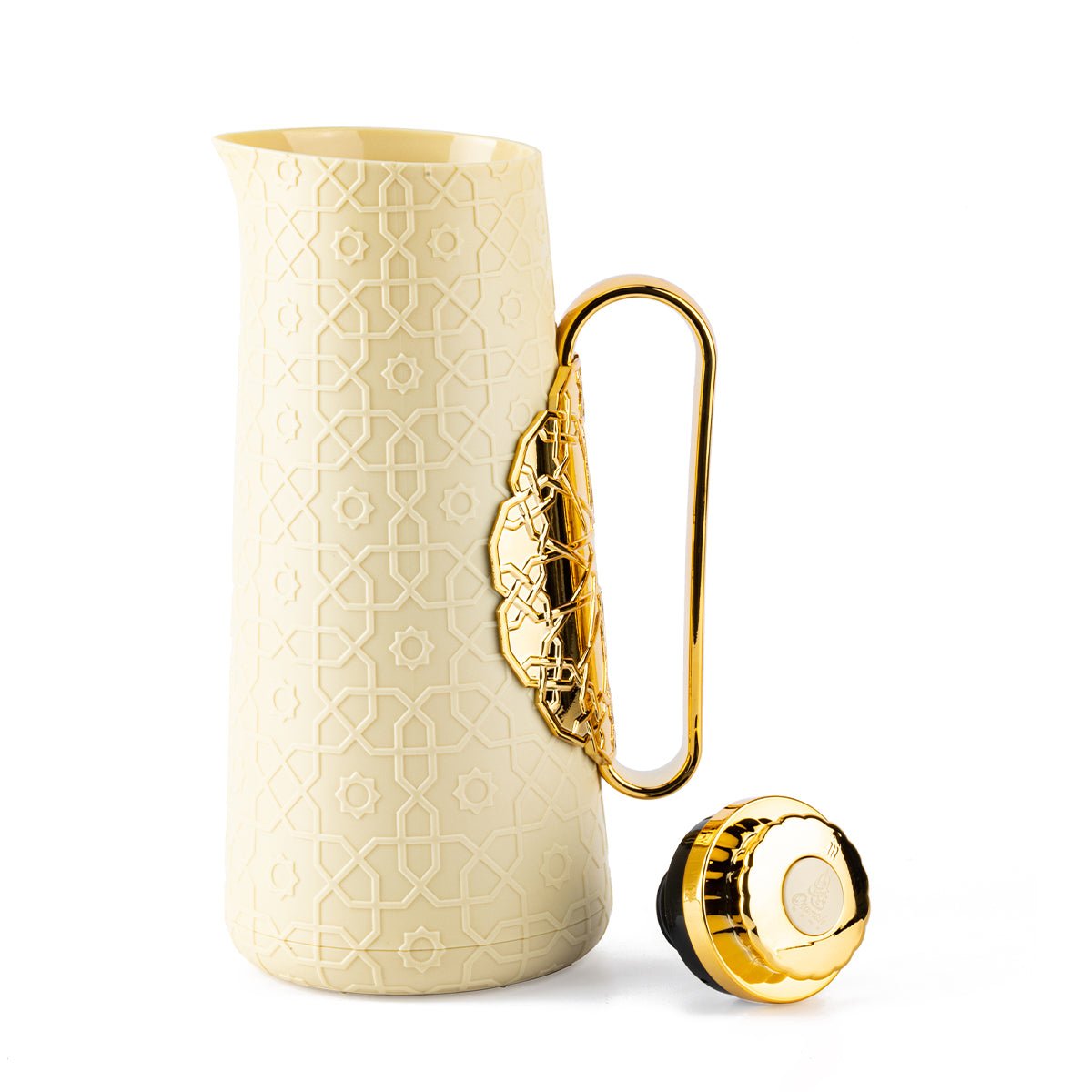 ROSETTE Vacuum Flask For Tea And Coffee From Rosette – Ivory gold - Al Kabayel Discount CentreROSETTE Vacuum Flask For Tea And Coffee From Rosette – Ivory goldThermosROSETTEAl Kabayel Discount Centre