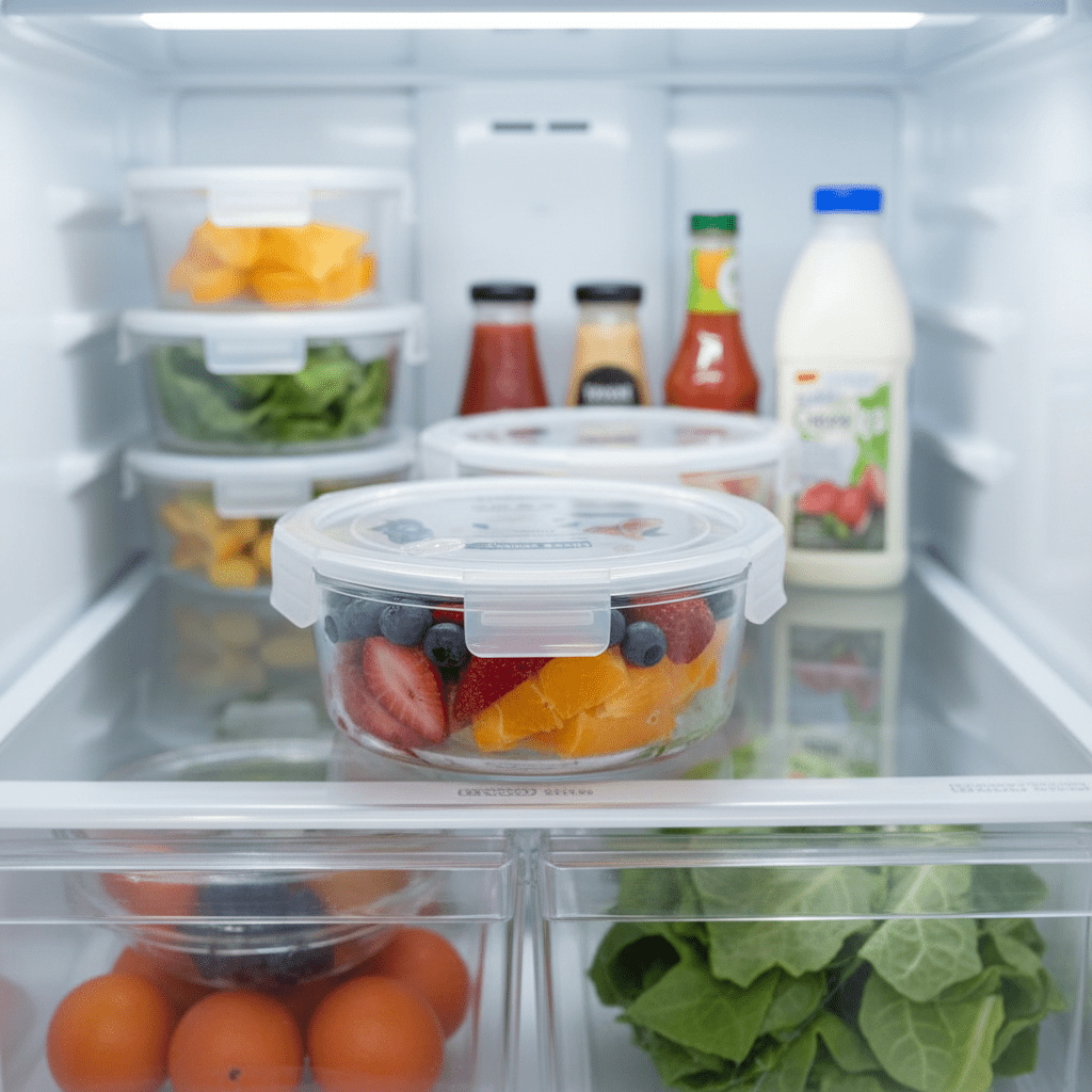 Round Glass Food Storage Container with Airtight Plastic Lid – Multi - Purpose Storage for Leftovers, Soups & Meals – 1000 ml - Al Kabayel Discount CentreRound Glass Food Storage Container with Airtight Plastic Lid – Multi - Purpose Storage for Leftovers, Soups & Meals – 1000 mlFood ContainersAKDCAl Kabayel Discount Centre
