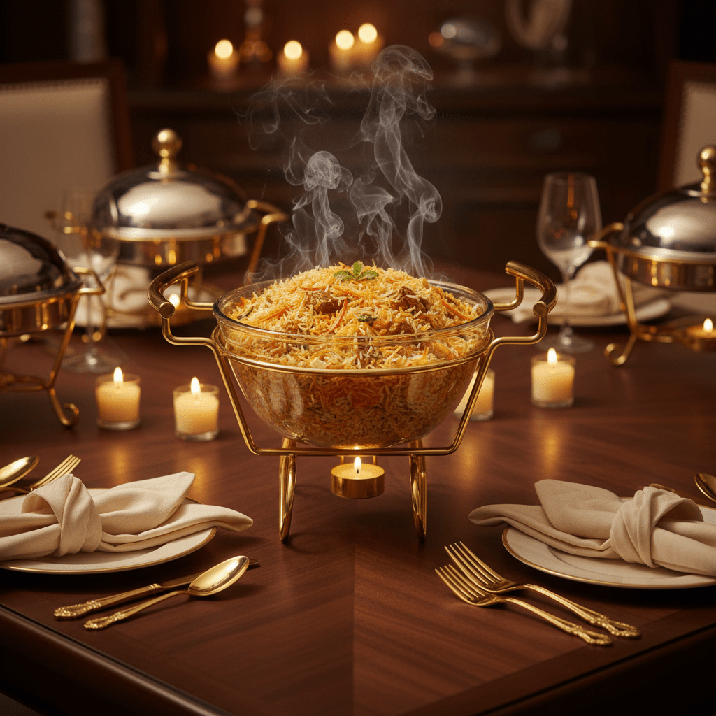 Round Glass Food Warmer with Polished Gold Stand and Heat - Resistant Lid – Elegant Buffet Server (21×16 cm) - Al Kabayel Discount CentreRound Glass Food Warmer with Polished Gold Stand and Heat - Resistant Lid – Elegant Buffet Server (21×16 cm)WarmersAKDCAl Kabayel Discount Centre