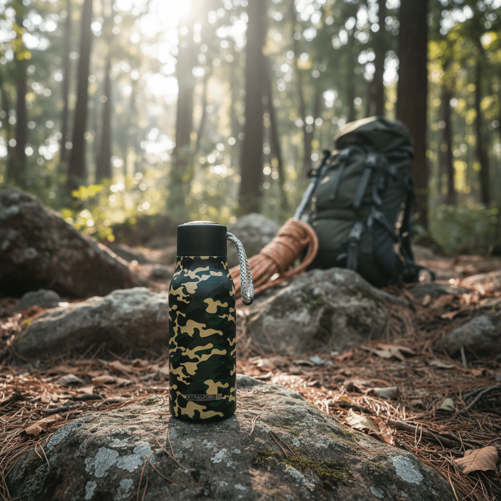 Royal Ford Compact Army Green Stainless Steel Water Bottle with Black Cap – 400 ml - Al Kabayel Discount CentreRoyal Ford Compact Army Green Stainless Steel Water Bottle with Black Cap – 400 mlWater BottlesROYALFORDAl Kabayel Discount Centre
