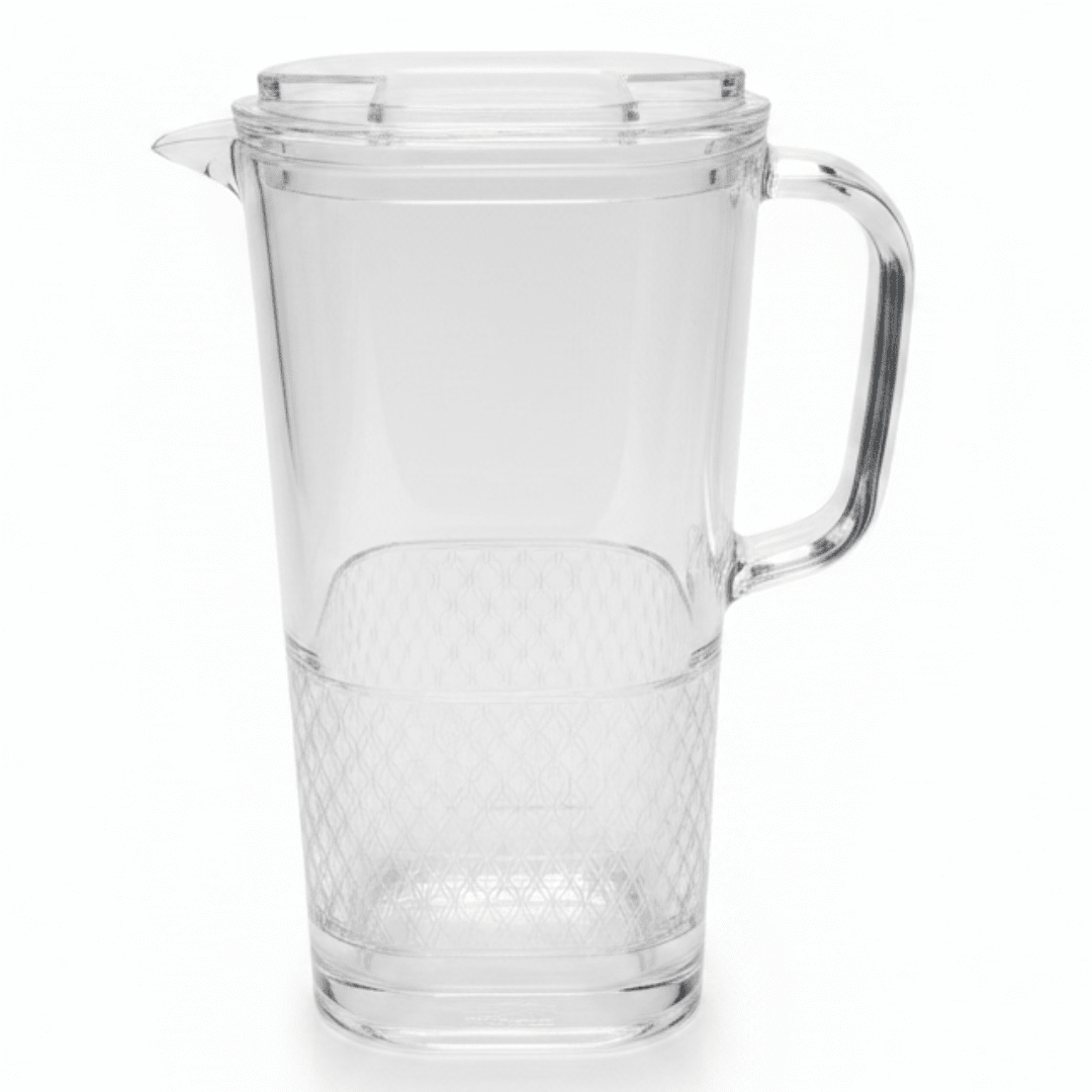 Royal Pattern Designer Clear Acrylic Jug with Elegant Decorative Print – 1.8 Litre - Al Kabayel Discount CentreRoyal Pattern Designer Clear Acrylic Jug with Elegant Decorative Print – 1.8 LitreJugsAKDCAl Kabayel Discount Centre