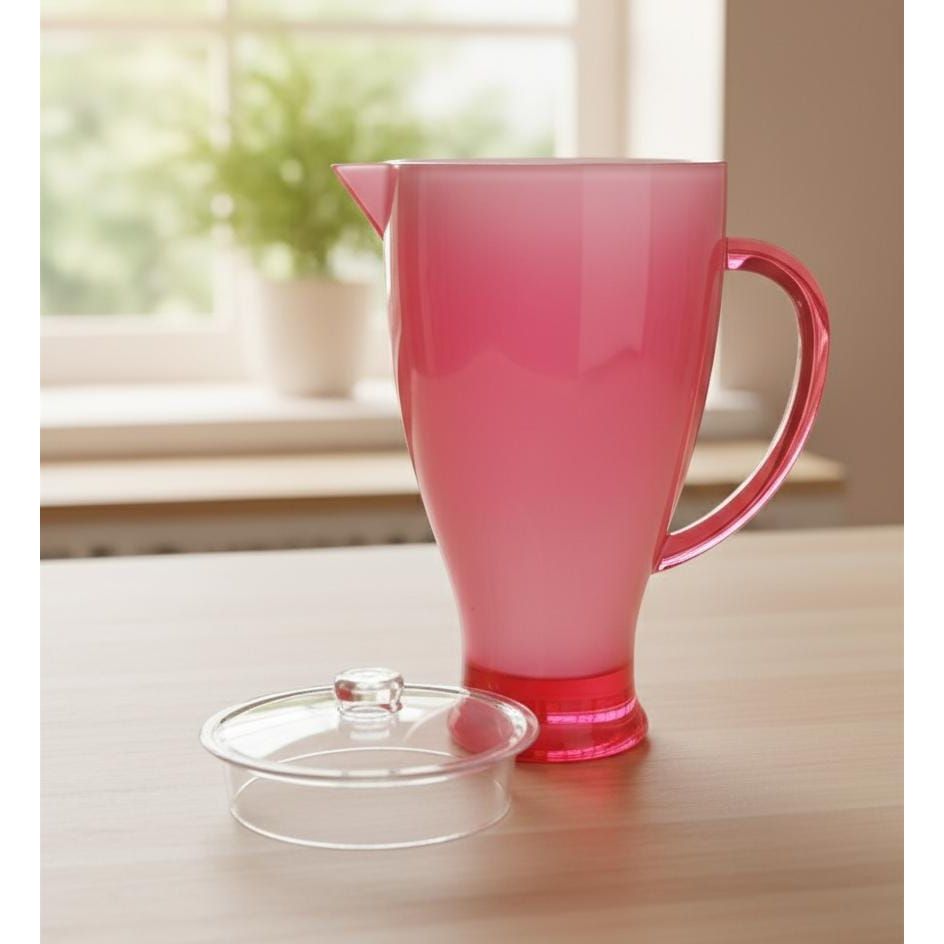 Royalford 2.1 Litre Acrylic Jug Pink Color – Durable, Transparent & Great for Juices and Water - Al Kabayel Discount CentreRoyalford 2.1 Litre Acrylic Jug Pink Color – Durable, Transparent & Great for Juices and WaterJugsROYALFORDAl Kabayel Discount Centre