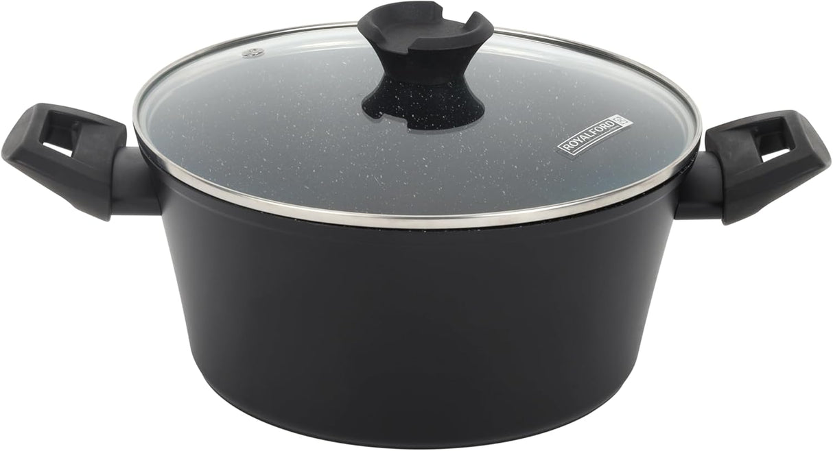 Royalford 24cm 2 - Tier Aluminium Steamer with Glass Lid – RF12623 Multi - Layer Cooker - Al Kabayel Discount CentreRoyalford 24cm 2 - Tier Aluminium Steamer with Glass Lid – RF12623 Multi - Layer CookerFood StreamersROYALFORDAl Kabayel Discount Centre