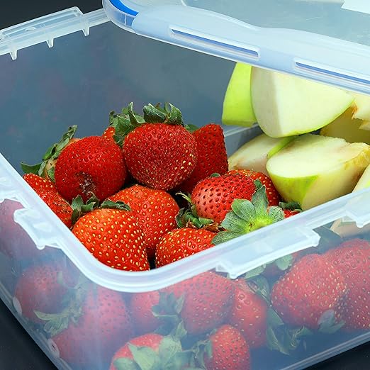 Royalford 2600ml Food Container |Transparent Meal Prep Container | BPA Free, Reusable, Airtight Food Storage Tray with Snap Locking Lid | Microwavable, Freezer & Dishwasher Safe| Bento Lunch Box - Al Kabayel Discount CentreRoyalford 2600ml Food Container |Transparent Meal Prep Container | BPA Free, Reusable, Airtight Food Storage Tray with Snap Locking Lid | Microwavable, Freezer & Dishwasher Safe| Bento Lunch BoxFood ContainersROYALFORDAl Kabayel Discount Centre