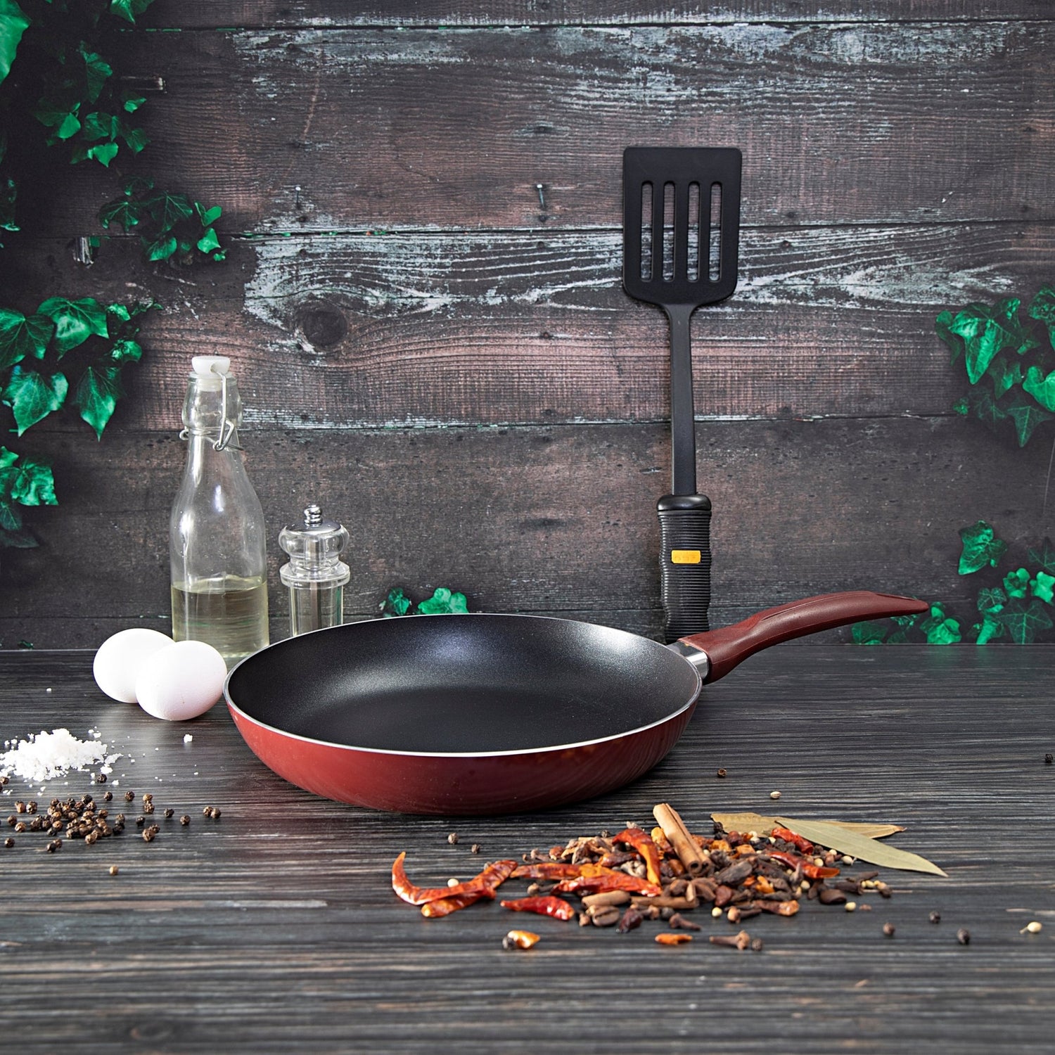 ROYALFORD 26cm Non - Stick Fry Pan with Nylon Turner - Al Kabayel Discount CentreROYALFORD 26cm Non - Stick Fry Pan with Nylon TurnerFrying Pans & SkilletsROYALFORDAl Kabayel Discount Centre