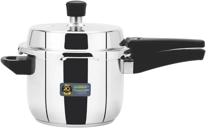 Royalford 2L Stainless Steel Pressure Cooker – RF13018 Induction Compatible - Al Kabayel Discount CentreRoyalford 2L Stainless Steel Pressure Cooker – RF13018 Induction CompatiblePressure CookersROYALFORDAl Kabayel Discount Centre