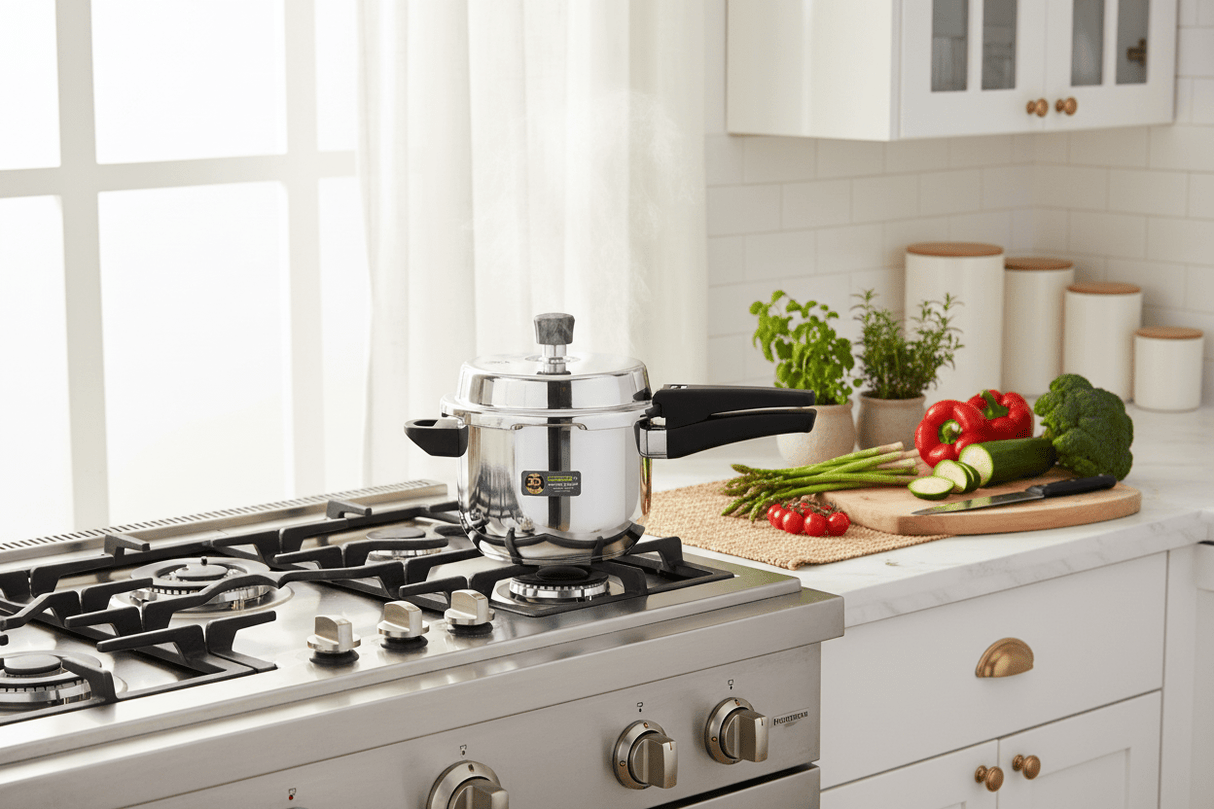 Royalford 2L Stainless Steel Pressure Cooker – RF13018 Induction Compatible - Al Kabayel Discount CentreRoyalford 2L Stainless Steel Pressure Cooker – RF13018 Induction CompatiblePressure CookersROYALFORDAl Kabayel Discount Centre