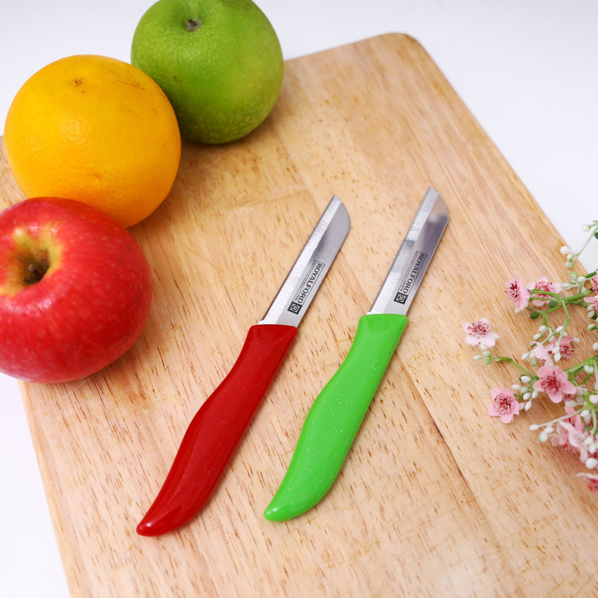 ROYALFORD 2pcs Fruit Knife 18cm*2cm, , Extra Sharp, SS Blade with Strong PP Handle - RF9686 - Al Kabayel Discount CentreROYALFORD 2pcs Fruit Knife 18cm*2cm, , Extra Sharp, SS Blade with Strong PP Handle - RF9686Cookware AccessoriesROYALFORDAl Kabayel Discount Centre