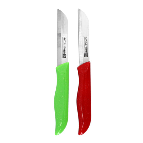 ROYALFORD 2pcs Fruit Knife 18cm*2cm, , Extra Sharp, SS Blade with Strong PP Handle - RF9686 - Al Kabayel Discount CentreROYALFORD 2pcs Fruit Knife 18cm*2cm, , Extra Sharp, SS Blade with Strong PP Handle - RF9686Cookware AccessoriesROYALFORDAl Kabayel Discount Centre