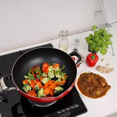 ROYALFORD 3 Layer Non - Stick Coating Kadai 26cm x 8.5cm, Heat Resistant Handle - Al Kabayel Discount CentreROYALFORD 3 Layer Non - Stick Coating Kadai 26cm x 8.5cm, Heat Resistant HandleFrying Pans & SkilletsROYALFORDAl Kabayel Discount Centre