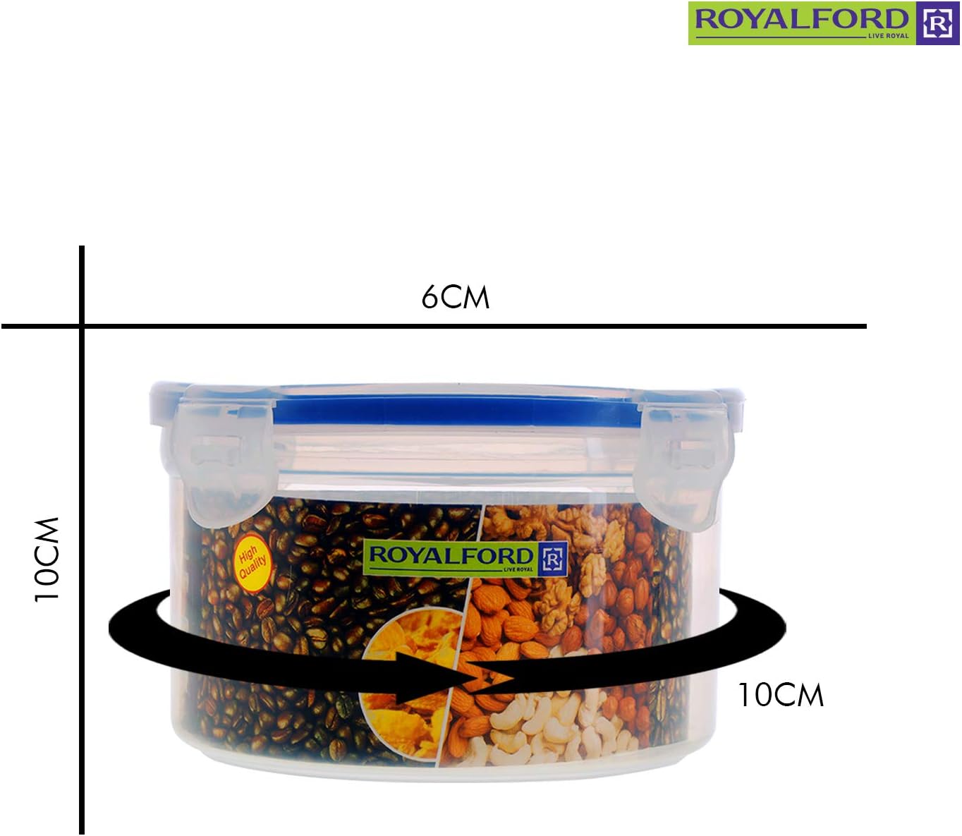 Royalford 300ml Meal Prep Container |Transparent Food Container | BPA Free, Reusable, Airtight Food Storage Tray with Snap Locking Lid | Microwavable, Freezer & Dishwasher Safe| Bento Lunch Box - Al Kabayel Discount CentreRoyalford 300ml Meal Prep Container |Transparent Food Container | BPA Free, Reusable, Airtight Food Storage Tray with Snap Locking Lid | Microwavable, Freezer & Dishwasher Safe| Bento Lunch BoxFood ContainersROYALFORDAl Kabayel Discount Centre