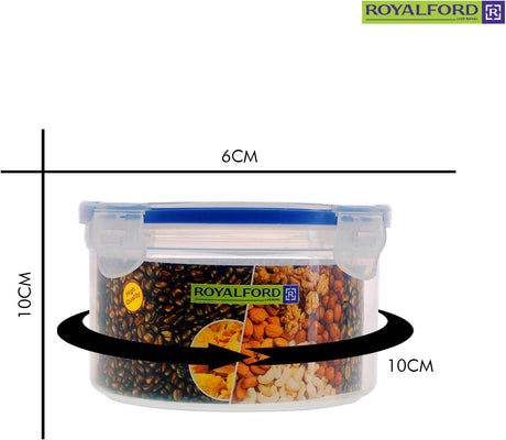 Royalford 300ml Meal Prep Container |Transparent Food Container | BPA Free, Reusable, Airtight Food Storage Tray with Snap Locking Lid | Microwavable, Freezer & Dishwasher Safe| Bento Lunch Box - Al Kabayel Discount CentreRoyalford 300ml Meal Prep Container |Transparent Food Container | BPA Free, Reusable, Airtight Food Storage Tray with Snap Locking Lid | Microwavable, Freezer & Dishwasher Safe| Bento Lunch BoxFood ContainersROYALFORDAl Kabayel Discount Centre