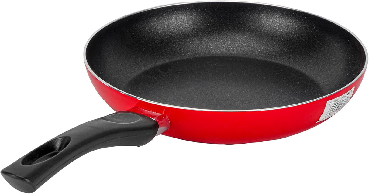 Royalford 30cm Aluminum Nonstick Frypan with Stainless Steel Lid RF12523 Strong Body with 3 Layer Coating and Heat Resistant Bakelite Handle Perfect for Frying, Sauting, Tempering Red - Al Kabayel Discount CentreRoyalford 30cm Aluminum Nonstick Frypan with Stainless Steel Lid RF12523 Strong Body with 3 Layer Coating and Heat Resistant Bakelite Handle Perfect for Frying, Sauting, Tempering RedFrying Pans & SkilletsROYALFORDAl Kabayel Discount Centre