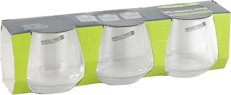 ROYALFORD 3pcs Glass Tumbler Set 290ml - RF12590 - Al Kabayel Discount CentreROYALFORD 3pcs Glass Tumbler Set 290ml - RF12590Drinkware SetsROYALFORDAl Kabayel Discount Centre