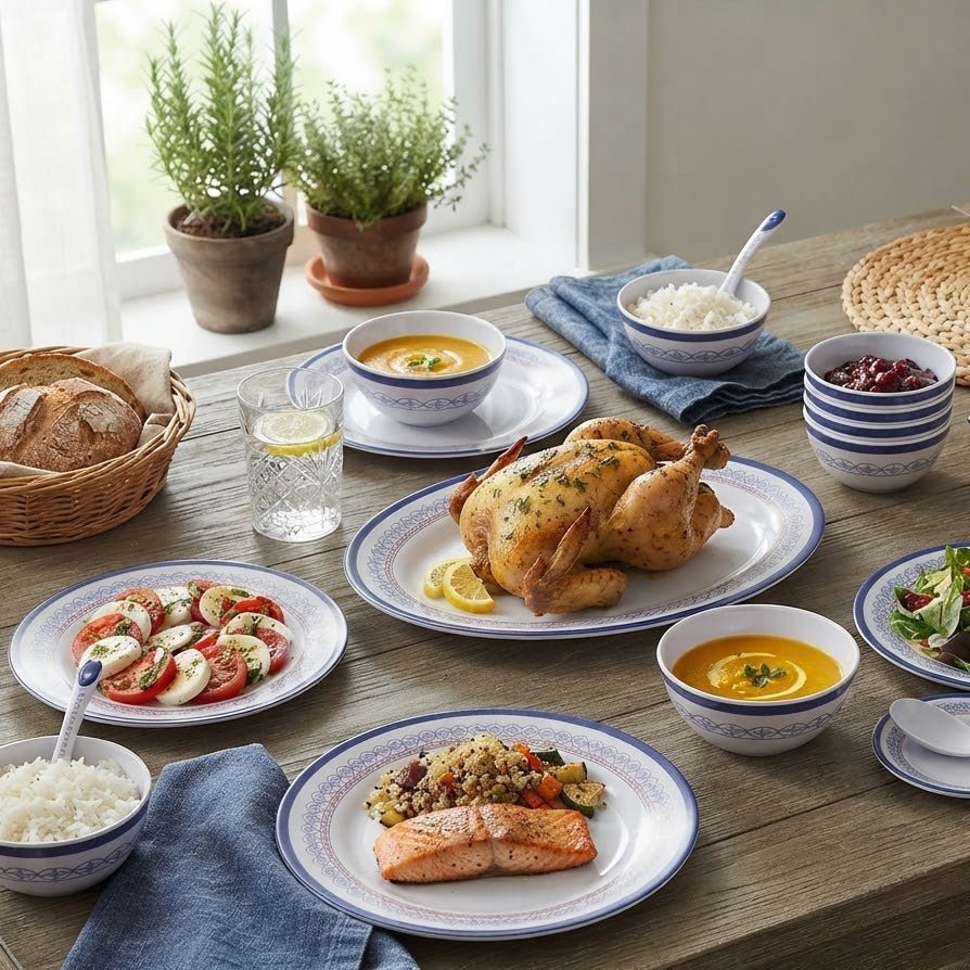 Royalford 45-Piece Melamine Ware Dinner Set (RF6718) - Al Kabayel Discount CentreRoyalford 45-Piece Melamine Ware Dinner Set (RF6718)Dinnerware SetsROYALFORDAl Kabayel Discount Centre