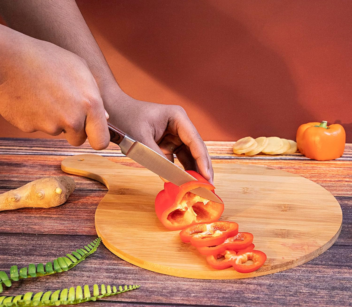 ROYALFORD 5" Utility Knife 24cm*2cm*1.5cm, Extra Sharp, SS Blade with Strong Wooden Handle - RF4112 - Al Kabayel Discount CentreROYALFORD 5" Utility Knife 24cm*2cm*1.5cm, Extra Sharp, SS Blade with Strong Wooden Handle - RF4112Cookware AccessoriesROYALFORDAl Kabayel Discount Centre